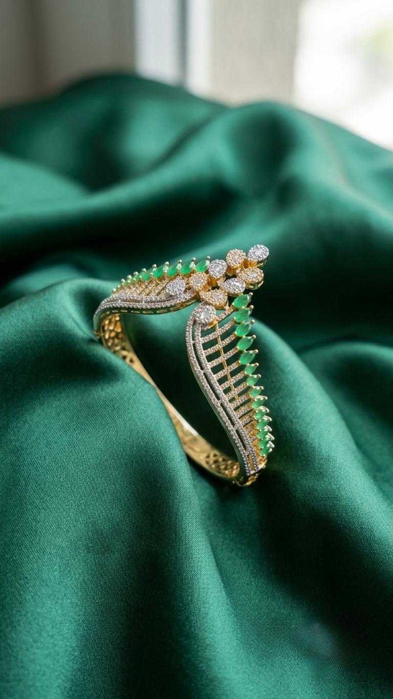 The Aura V-Contour Gemstone Bracelet