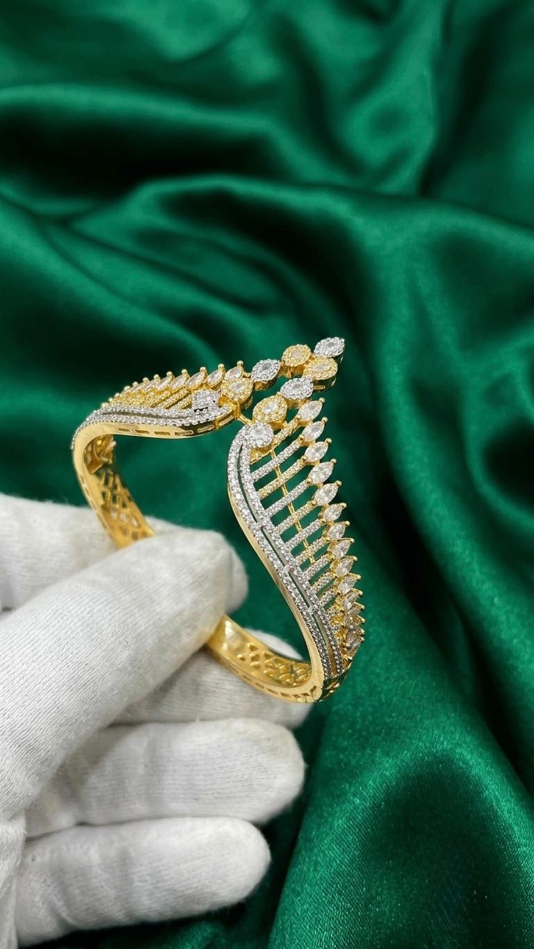 The Aura V-Contour Gemstone Bracelet
